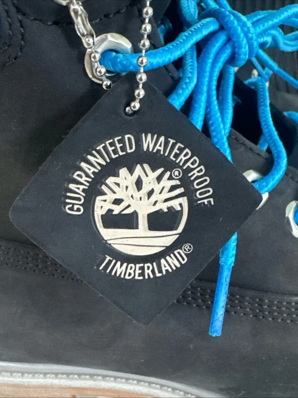 Timberland Men’s 6 Inch Premium Waterproof Boots Black Blue Size 10
